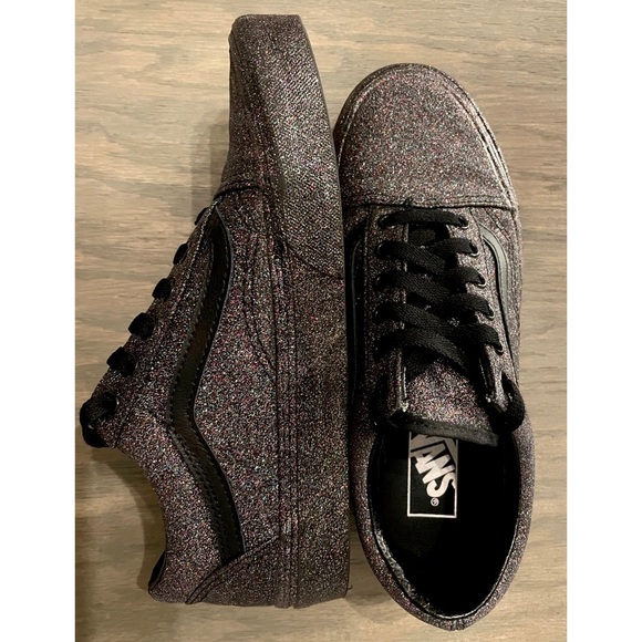 vans old skool rainbow glitter